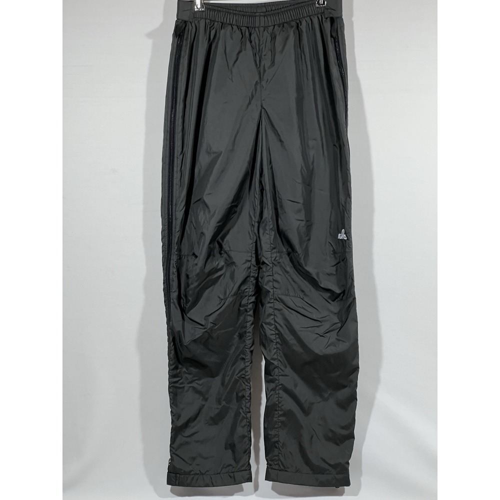EMS Track Pants Mens Small Black Nylon Full Side Zip Gorpcore Athleisure